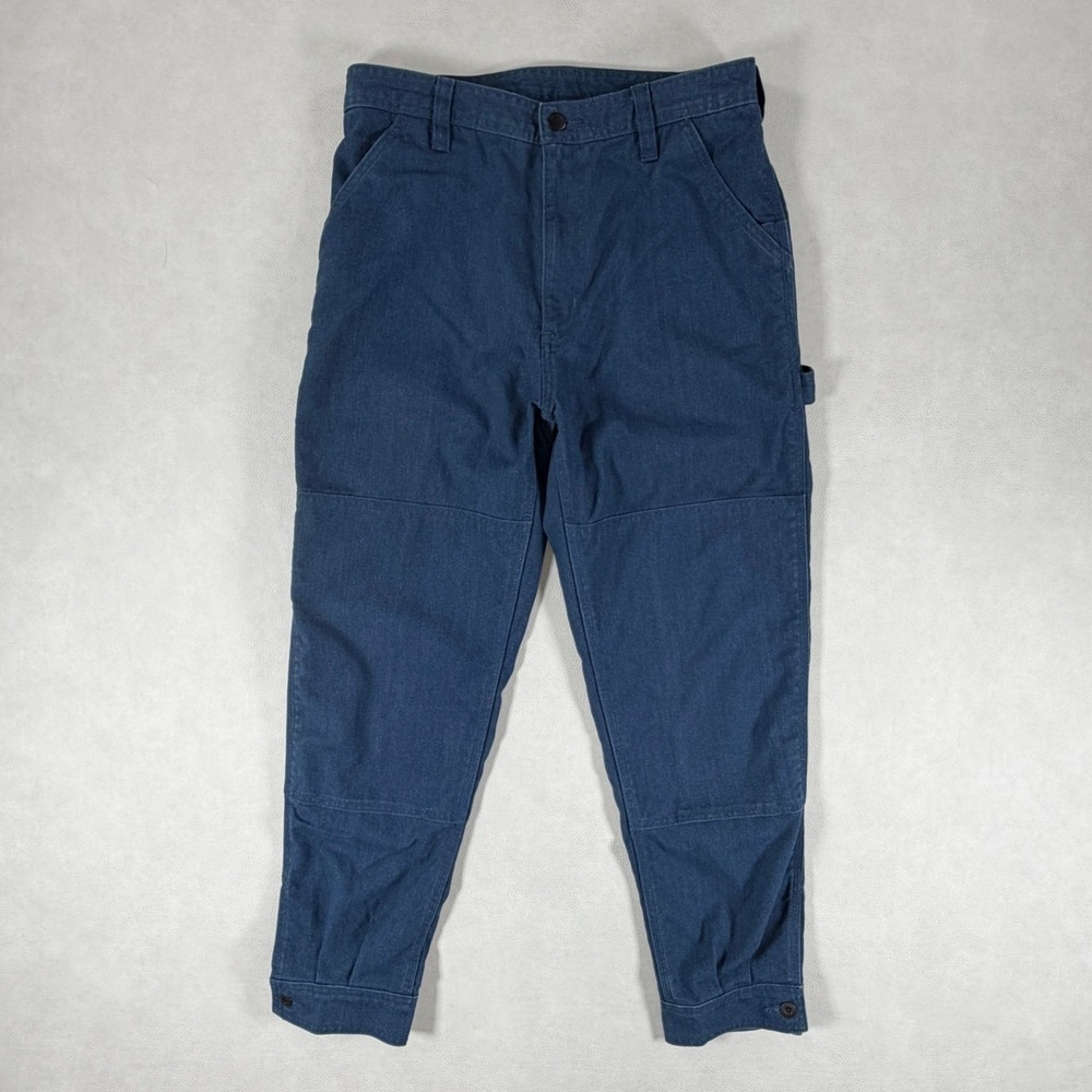 Patagonia‎ Iron Forge Hemp Canvas Double Knee Pants Blue Womens Size 8 Utility